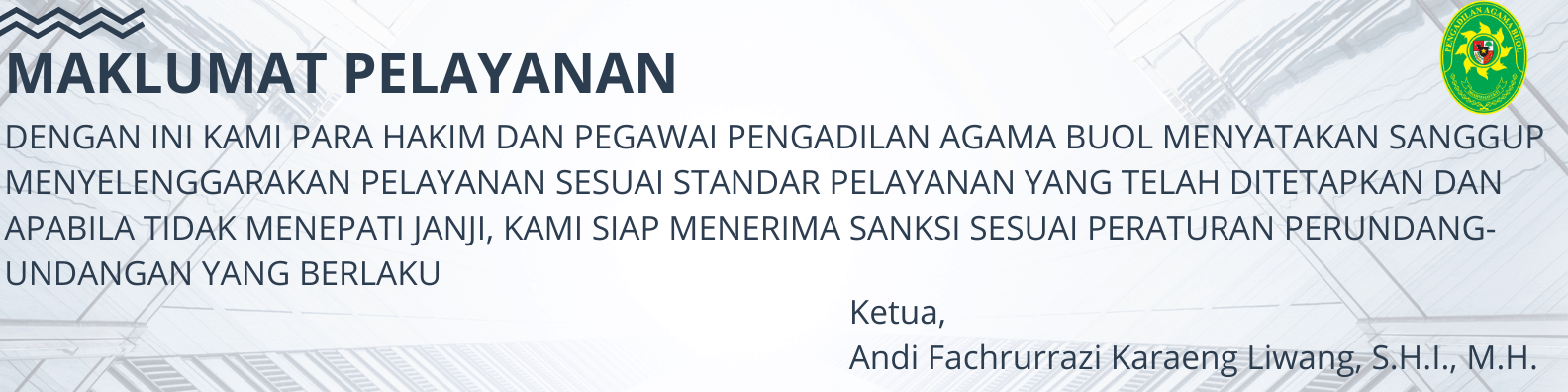 Maklumat Pelayanan 2025