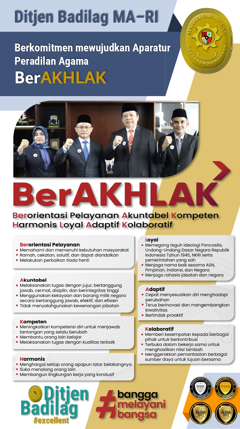 Komitmen Mewujudkan Aparatur Peradilan Agama BerAKHLAK